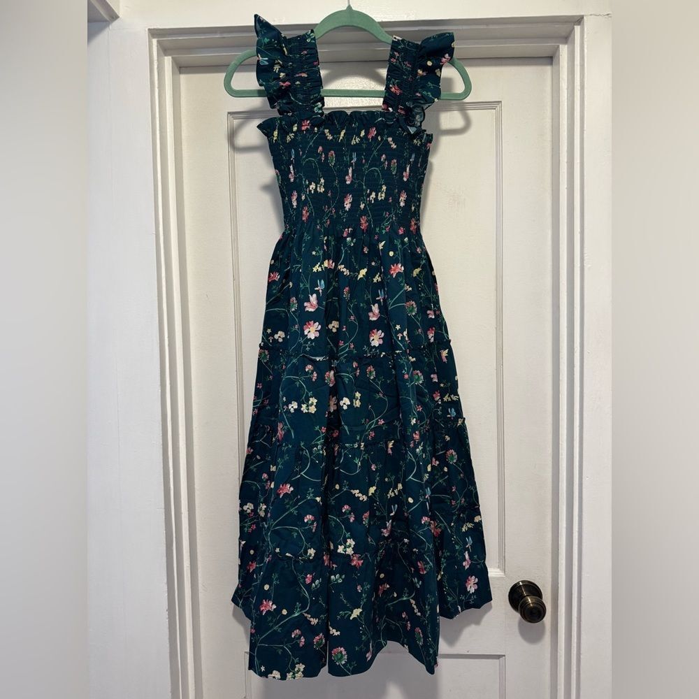 Hill House Moody Floral Ellie Dress EUC